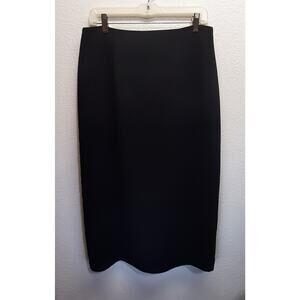 Laura Scott Petite Jet Black Lined Career Skirt l Size: 14P